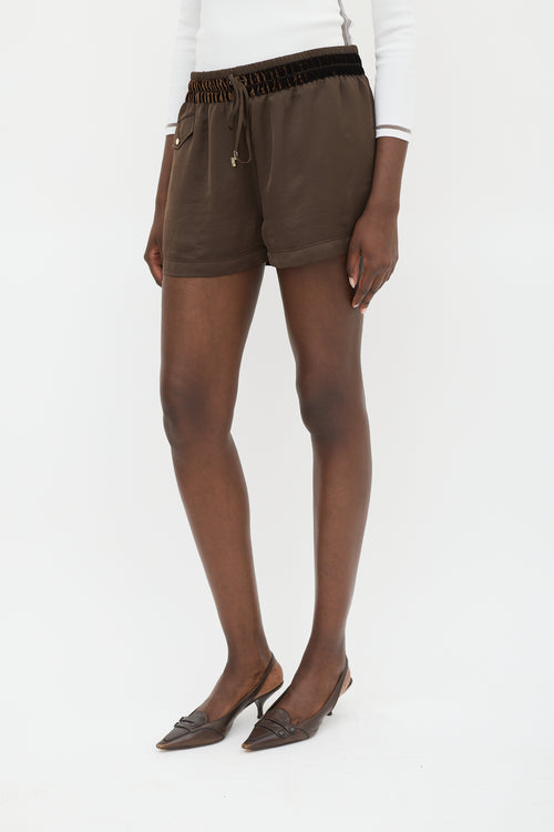 Tom Ford Brown Drawstring Shorts