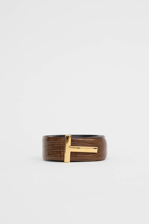 Tom Ford Reversible T Belt
