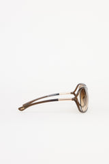 Tom Ford Raquel Oval Sunglasses