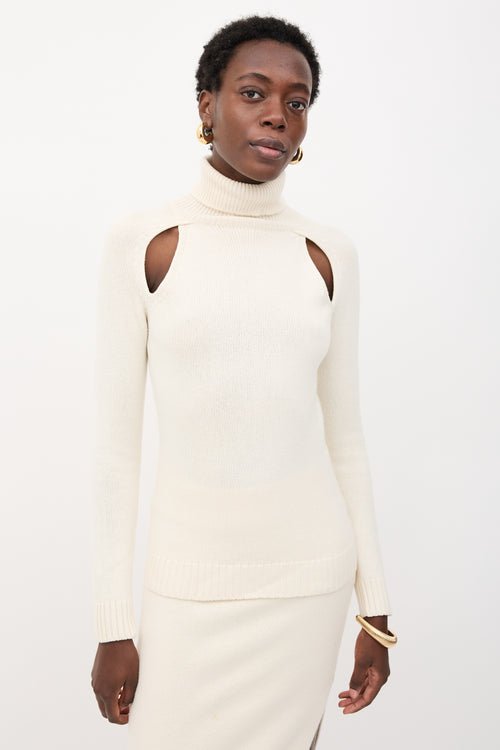 Tom Ford Cashmere Cut Out Turtleneck Sweater