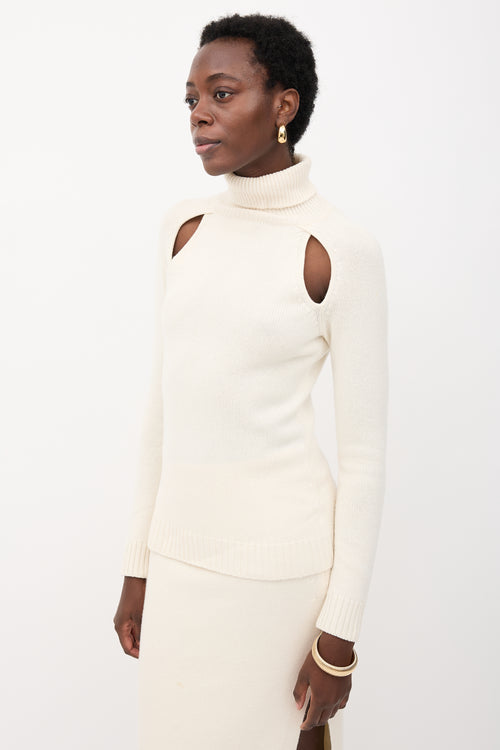 Tom Ford Cashmere Cut Out Turtleneck Sweater