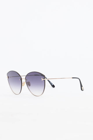 Tom Ford Evangeline Round Sunglasses