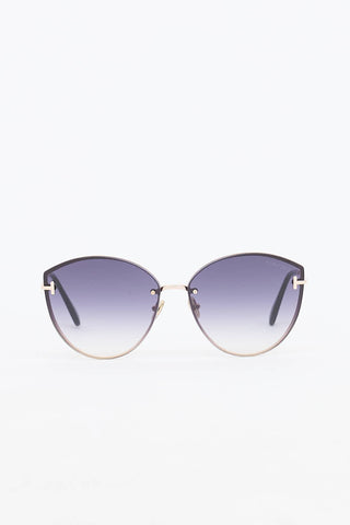 Tom Ford Evangeline Round Sunglasses