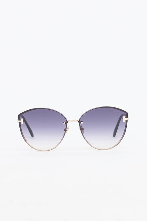 Tom Ford Evangeline Round Sunglasses