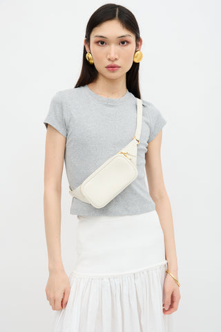 Grained Leather Belt Bag