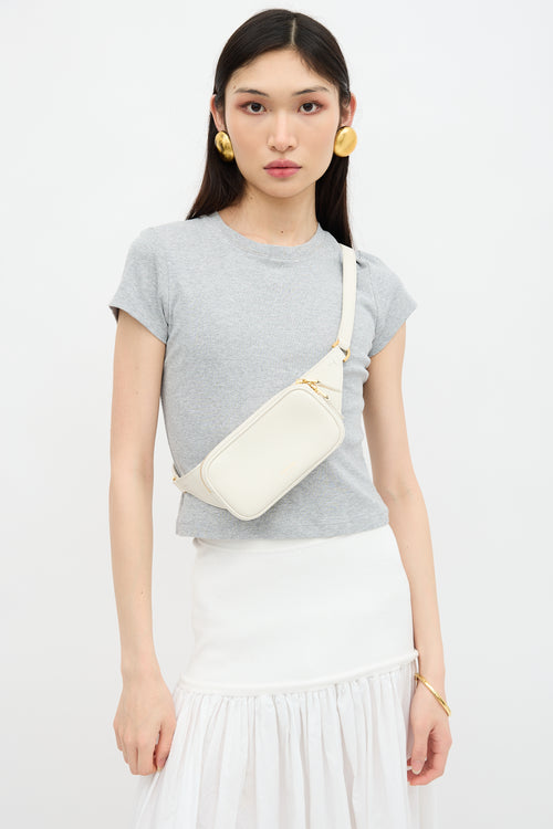 Grained Leather Belt Bag