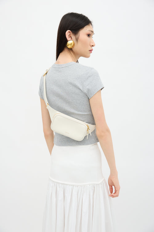 Grained Leather Belt Bag