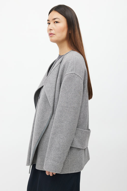 Tom Ford Grey Cashmere Open Jacket