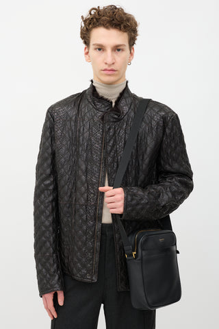 Tom Ford Leather Messenger Bag