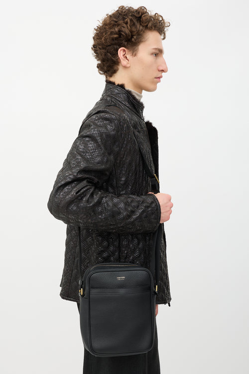 Tom Ford Leather Messenger Bag