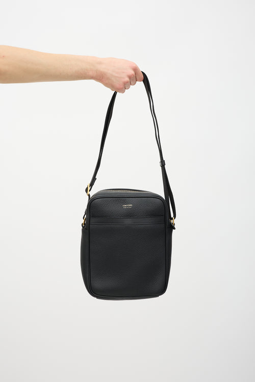 Tom Ford Leather Messenger Bag