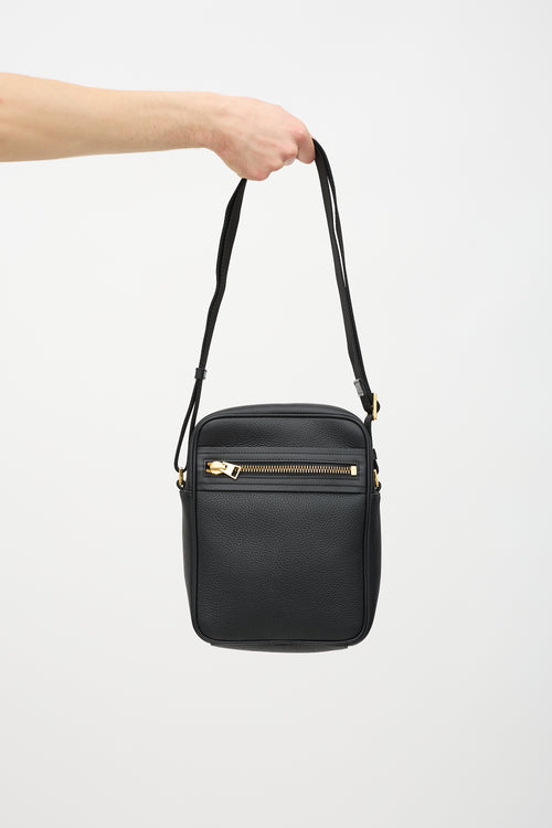 Tom Ford Leather Messenger Bag
