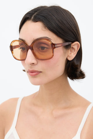 Tom Ford Orange TF1034 Square Sunglasses