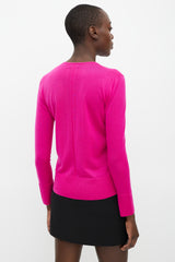 Tom Ford Pink & Gold Cashmere Knit Cardigan