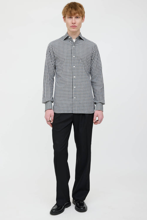 Tom Ford Plaid Dress Shirt