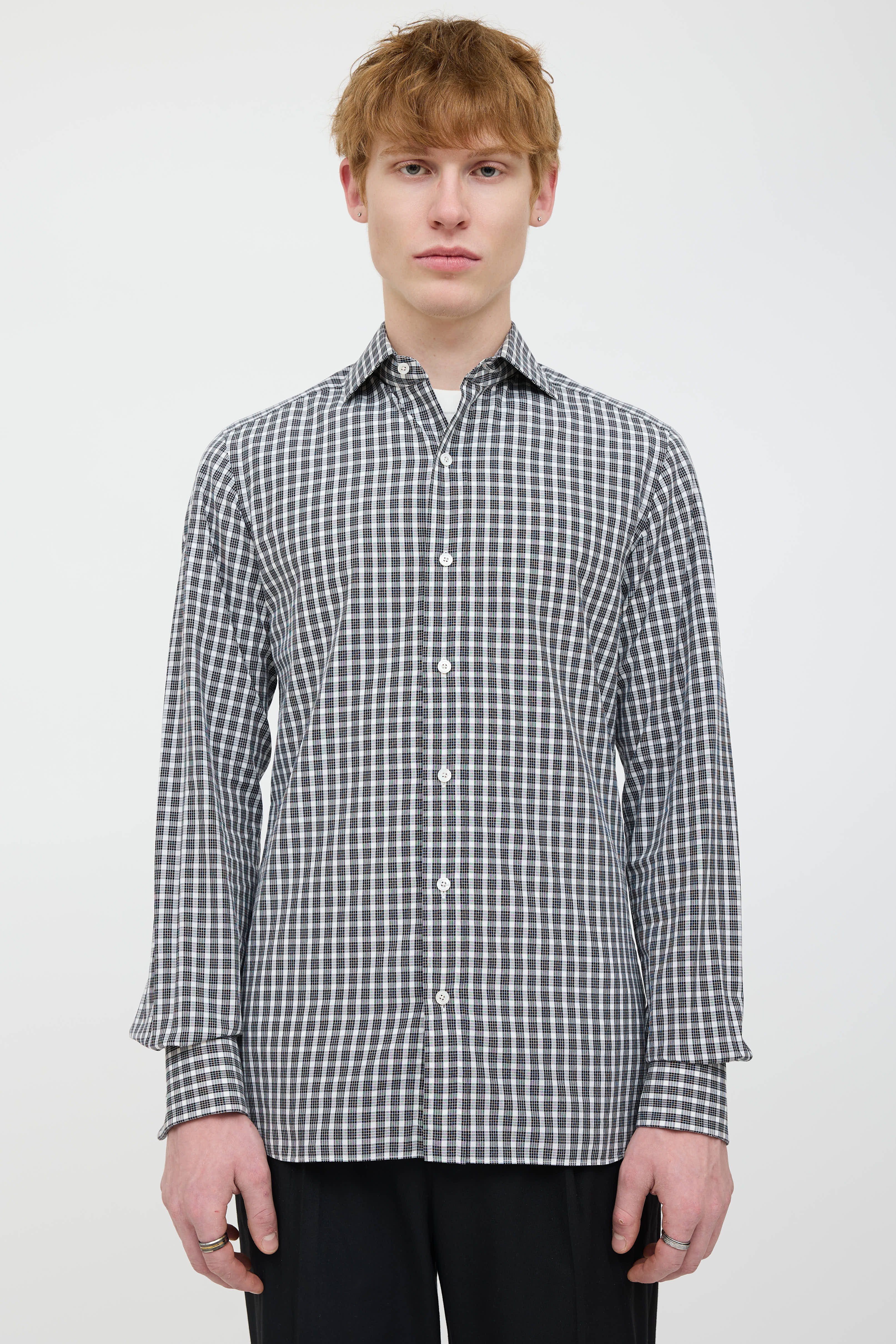 tom ford dress shirt Tom Ford // Plaid Dress Shirt – VSP Consignment