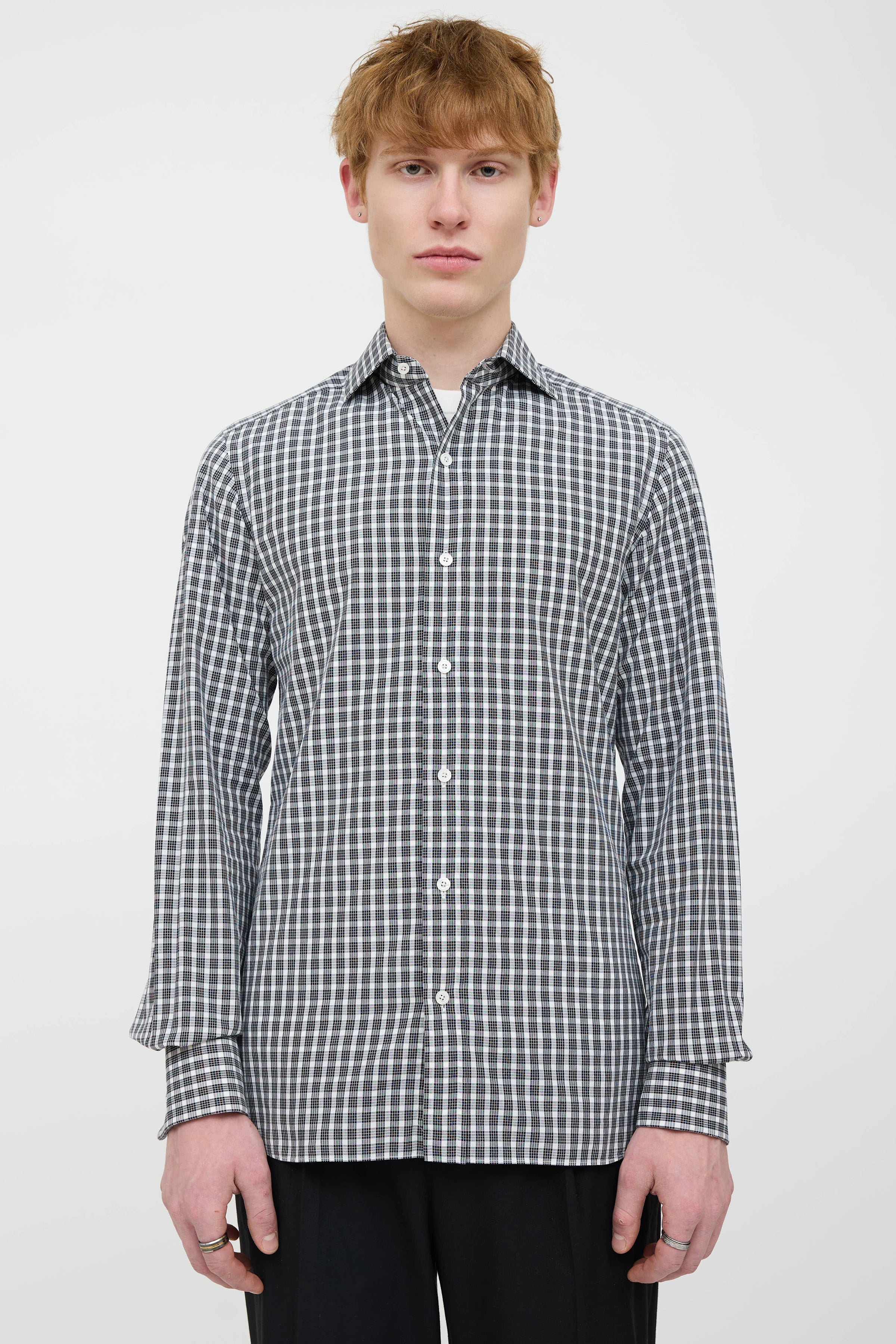 Tom Ford // Plaid Dress Shirt VSP Consignment Tom Ford // Plaid Dress Shirt VSP Consignment