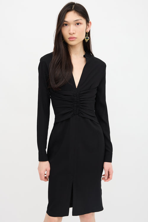 Tom Ford Ruched Long Sleeve Dress