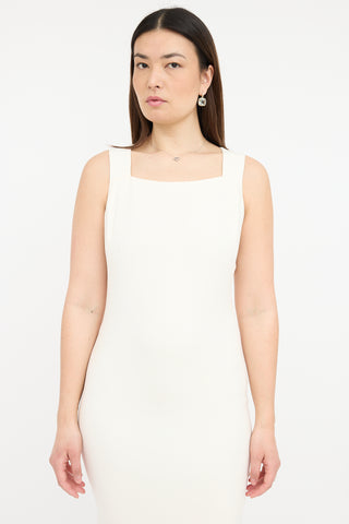 Tom Ford Silk Crepe Cape Dress