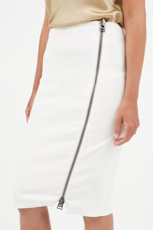 Tom Ford White Crepe Two Piece Suit