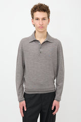 Tom Ford Wool Knit Polo Shirt