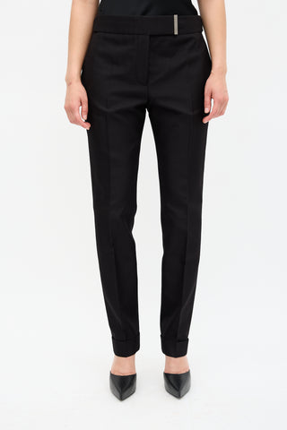 Tom Ford Wool & Silk Slim Leg Trouser