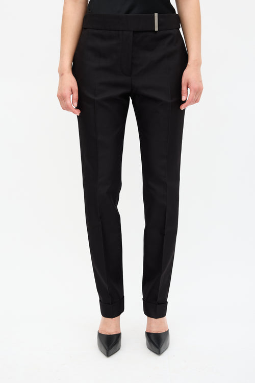 Tom Ford Wool & Silk Slim Leg Trouser