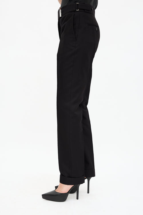 Tom Ford Wool & Silk Slim Leg Trouser
