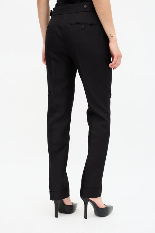 Tom Ford Wool & Silk Slim Leg Trouser