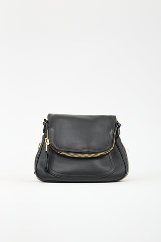 Tom Ford Black Leather Medium Jennifer Bag