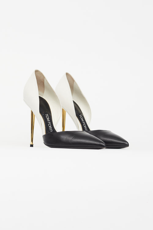 Tom Ford Black & White D'Orsay Pump