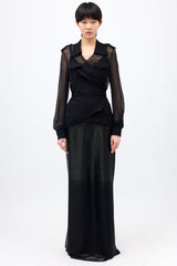 Tom Ford Chiffon Wrap Blouse