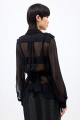 Tom Ford Chiffon Wrap Blouse