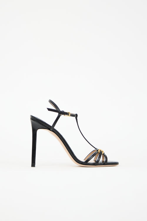 Tom Ford Embossed Leather Whitney Heel