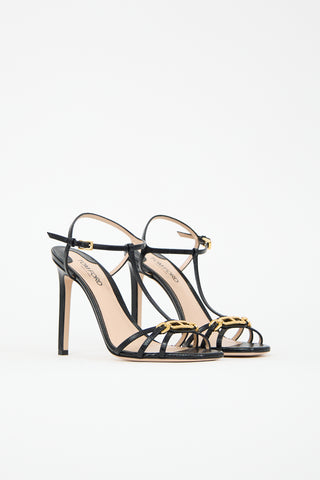 Tom Ford Embossed Leather Whitney Heel