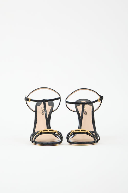 Tom Ford Embossed Leather Whitney Heel