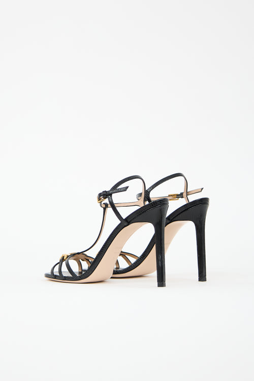 Tom Ford Embossed Leather Whitney Heel