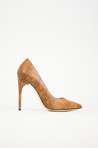 Tom Ford Embossed Leather Pump