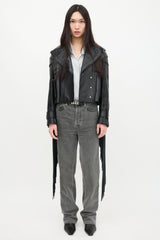Tom Ford FW 2013 Leather Fringe Jacket