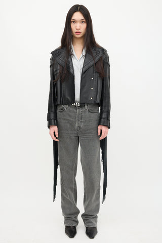 Tom Ford FW 2013 Leather Fringe Jacket