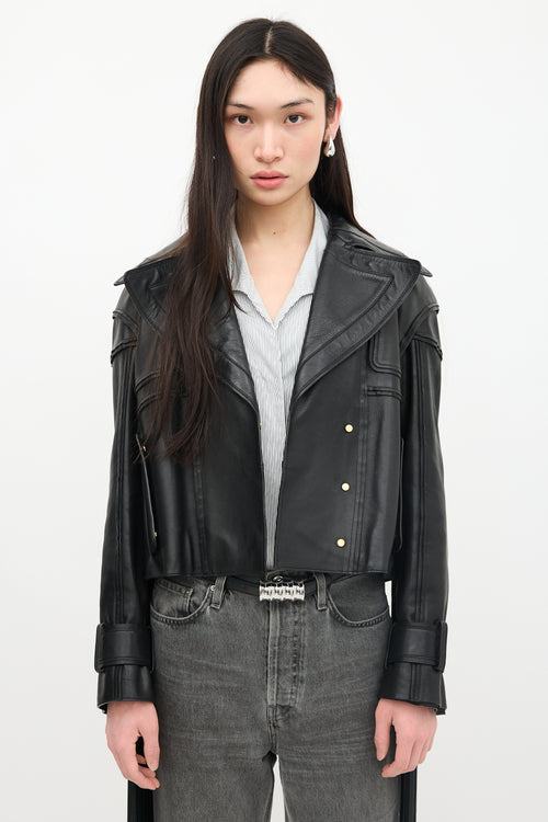 Tom Ford FW 2013 Leather Fringe Jacket