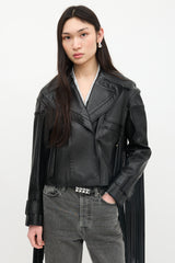 Tom Ford FW 2013 Leather Fringe Jacket