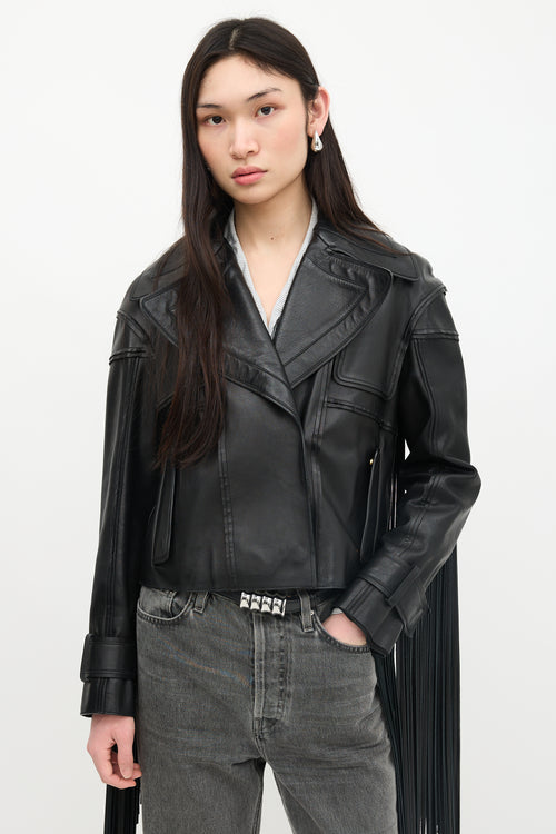 Tom Ford FW 2013 Leather Fringe Jacket