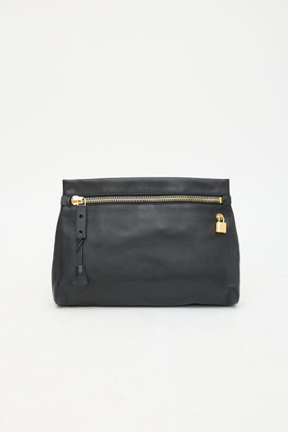 Tom Ford Grained Leather Large Alix Clutch