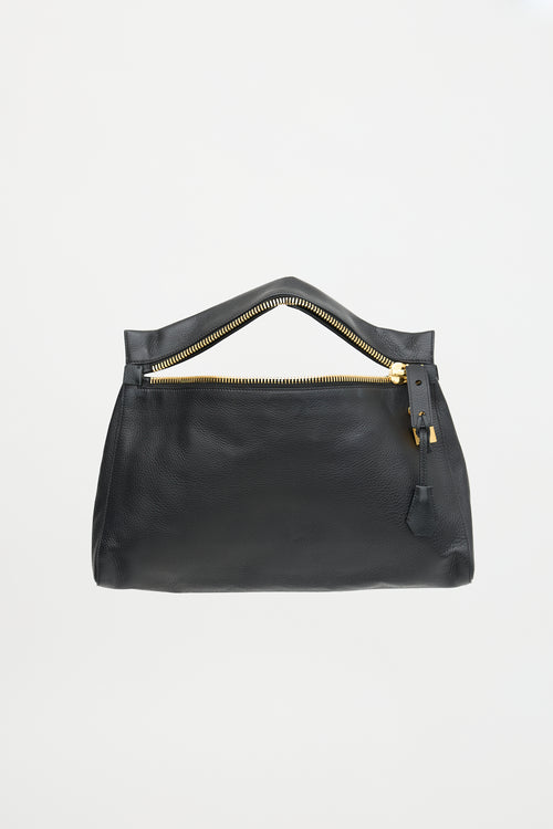 Tom Ford Grained Leather Large Alix Clutch