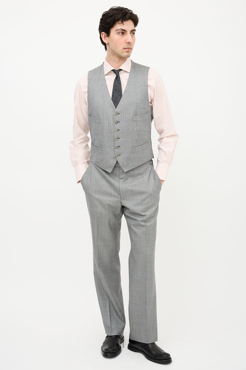 Tom Ford Three Piece Herringbone Suit