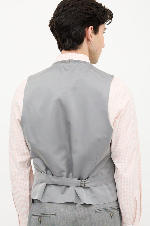 Tom Ford Three Piece Herringbone Suit