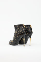 Tom Ford Leather Grommet Bootie
