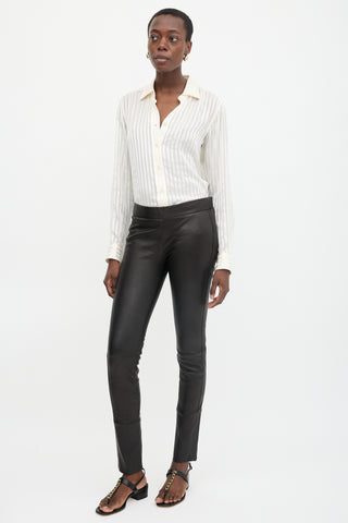 Tom Ford Leather Slim Trouser