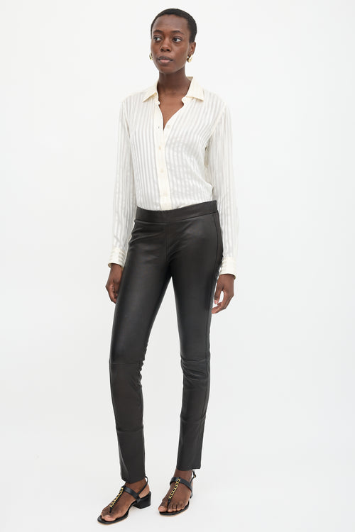 Tom Ford Leather Slim Trouser